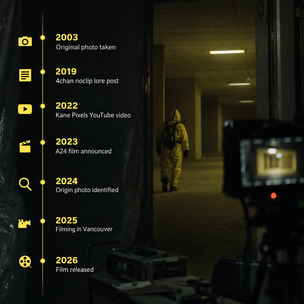 Backrooms Timeline Graphic