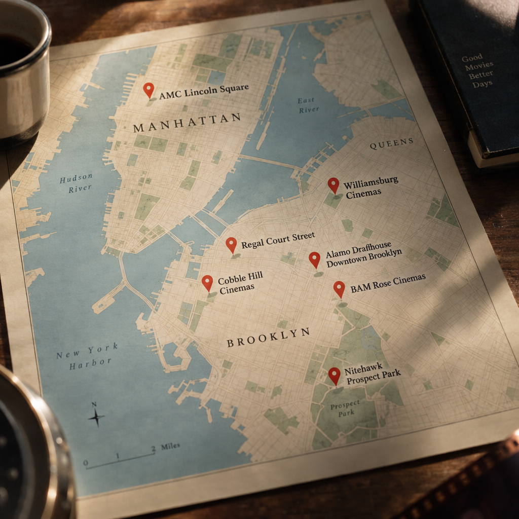 Brooklyn & Manhattan Theater Listings Map