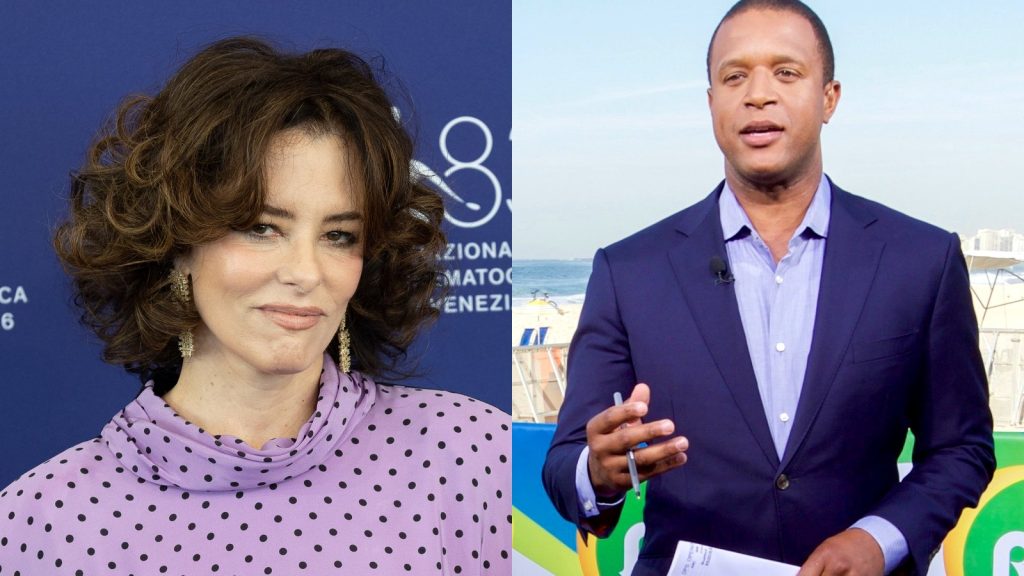 Parker Posey and Craig Melvin