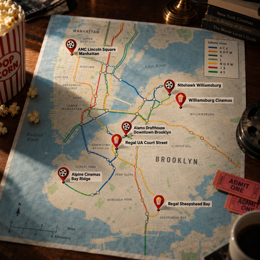 Brooklyn & NYC Theater Map