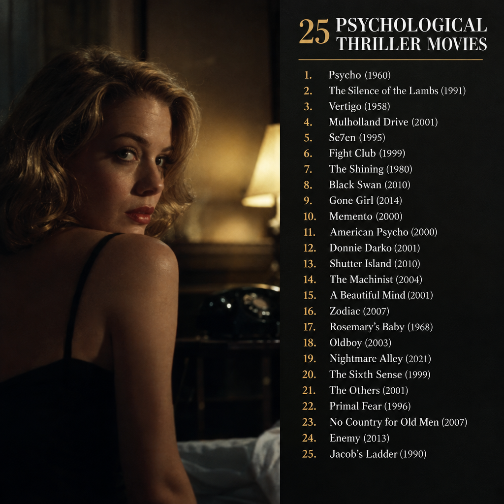 Top 25 Psychological Thrillers Ranked List