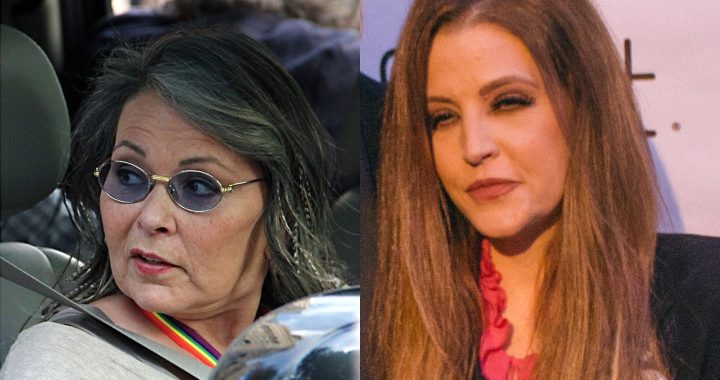 Roseanne Barr and Lisa Marie Presley