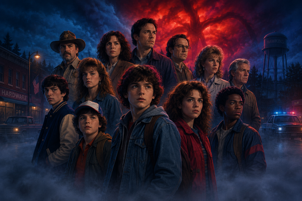 Stranger Things Cast Hero