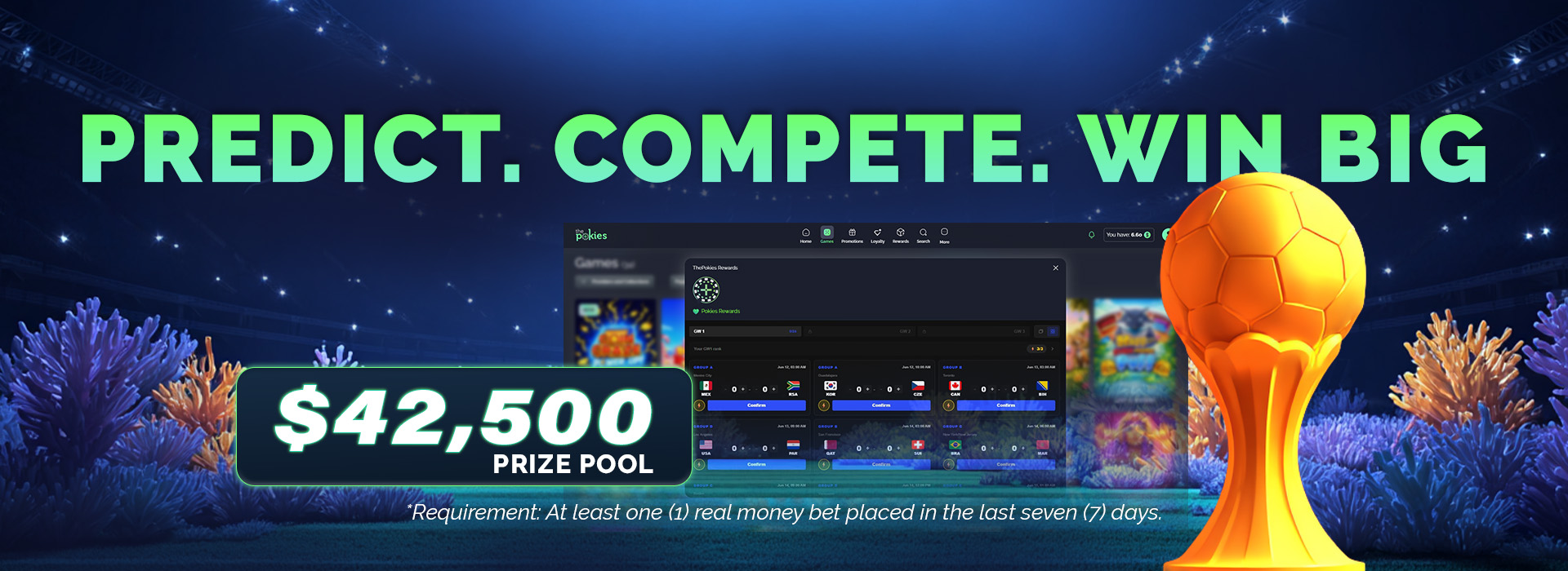 The Pokies Net matchday footy predictor — predict, compete, win big
